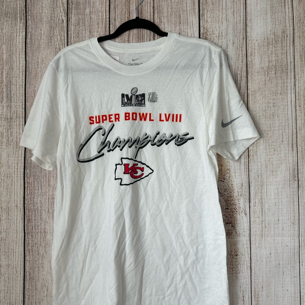 Nike White Super Bowl Lviii Champions Tee
